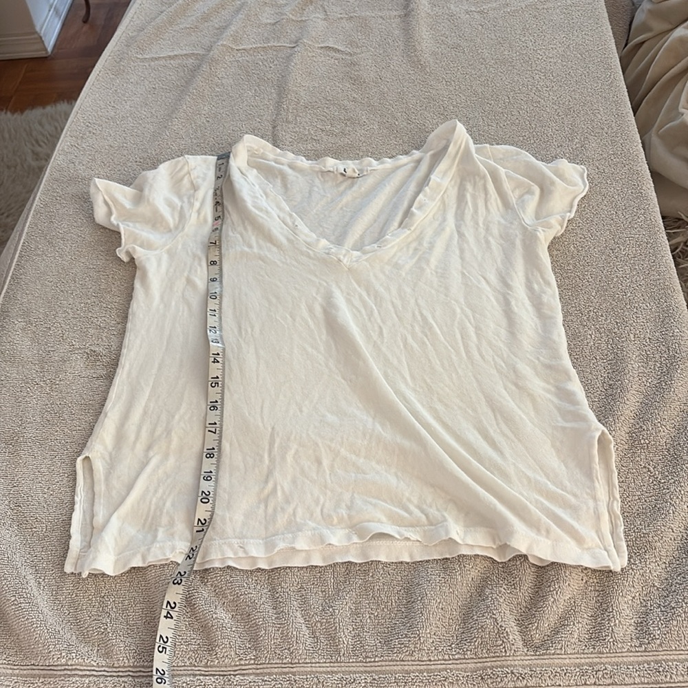 LNA white soft great high end slouchy tshirt. Made in USA - Picture 7 of 10